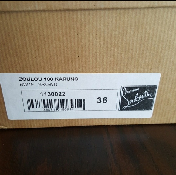 HPπ₯³Christian Louboutin Zoulou heels - Picture 8 of 8